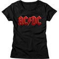 Junior's ACDC Distress Red T-Shirt product image 1
