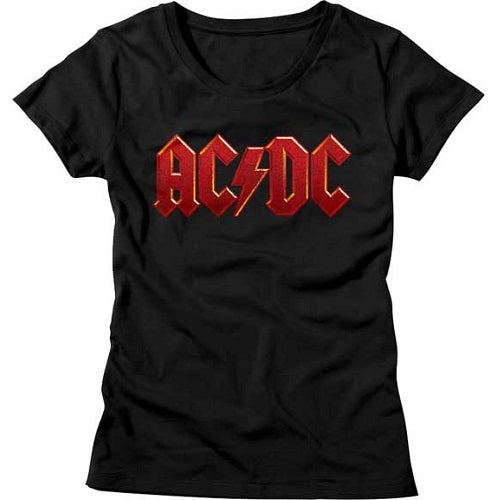 Junior's ACDC Distress Red T-Shirt product image 1