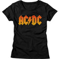 Junior's ACDC Distress Orange T-Shirt product image 1