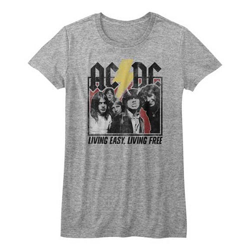 Junior's ACDC Hwy 2 Hell Lyrics T-Shirt product image 1