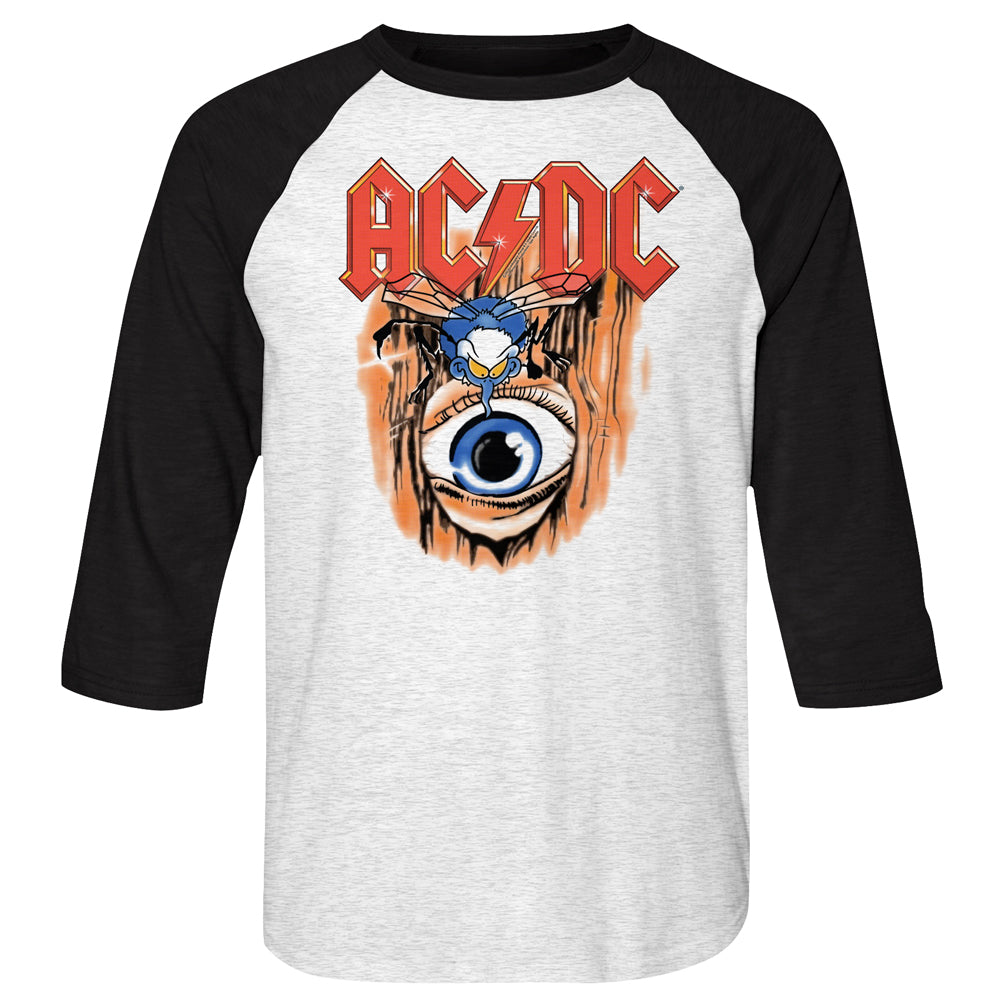 Men's ACDC Vintage Fly On Wall Raglan Tee product image 1