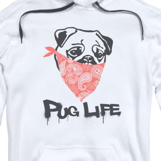 Pug Life Pullover Hoodie product image 2