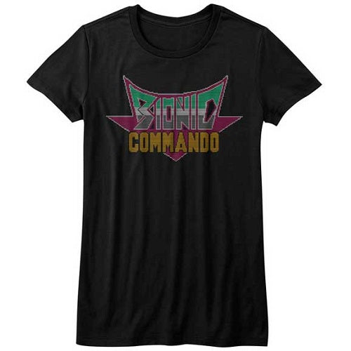 Junior's Bionic Commando Pixel Logo T-Shirt product image 1