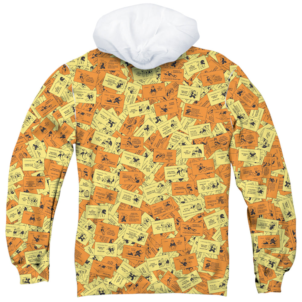 Monopoly Chance Chest Cards Sublimated Pullover Hoodie product image 2