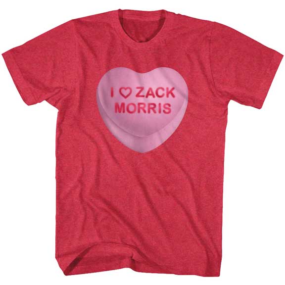 Saved By The Bell Zack Candy Heart T-Shirt product image 1